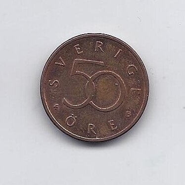 SWEDEN 50 ORE 2002 B KM # 878 XF