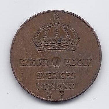 SWEDEN 5 ORE 1955 KM # 822 VF 1