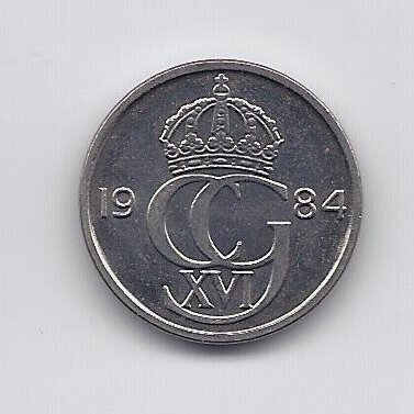 SWEDEN 50 ORE 1984 KM # 855 XF 1