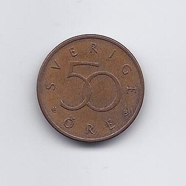 SWEDEN 50 ORE 2000 B KM # 878 VF/XF