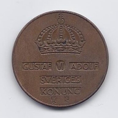 SWEDEN 5 ORE 1953 KM # 822 VF 1