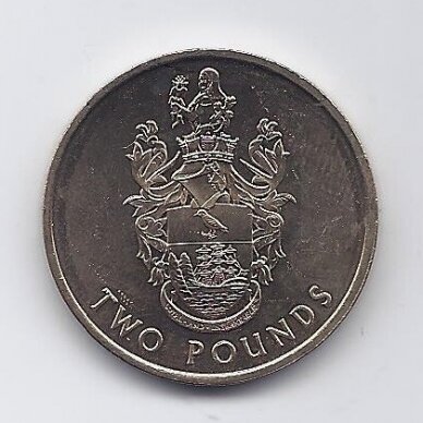 ŠV. ELENA ir DANGUN ĖMIMO SALA 2 POUNDS 2002 KM # 26 XF