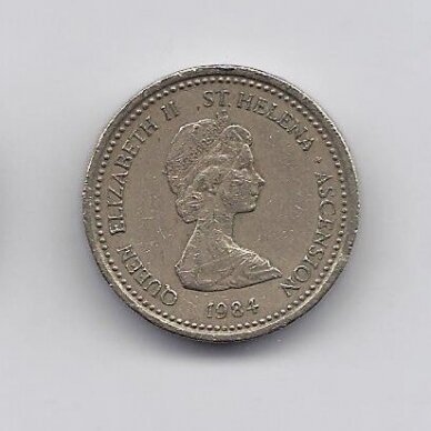 ST. HELENA and ASCENSION 1 POUND 1984 KM # 6 VF 1
