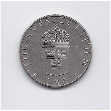 SWEDEN 1 KRONA 1988 KM # 852a VF/XF