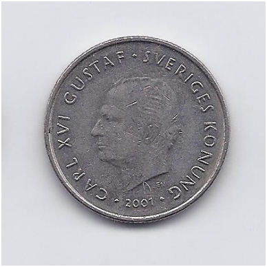 SWEDEN 1 KRONA 2001 KM # 894 XF 1