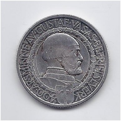 SWEDEN 2 KRONOR 1921 KM # 799 XF 1