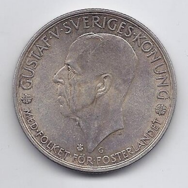 SWEDEN 5 KRONOR 1935 KM # 806 VF 500th Anniversary of the Riksdag 1