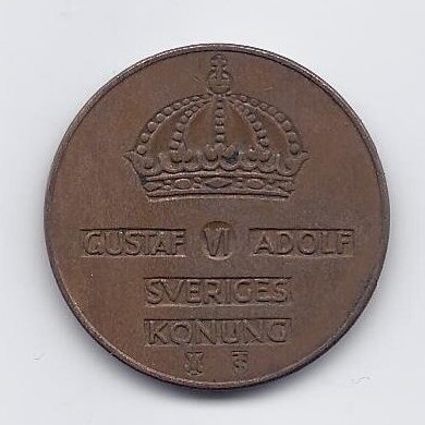 SWEDEN 5 ORE 1959 KM # 822 VF 1