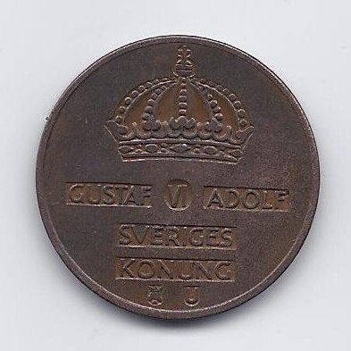 SWEDEN 5 ORE 1964 KM # 822 VF 1