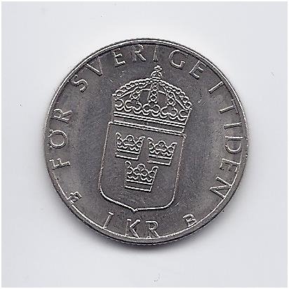 SWEDEN 1 KRONA 1997 KM # 852a XF