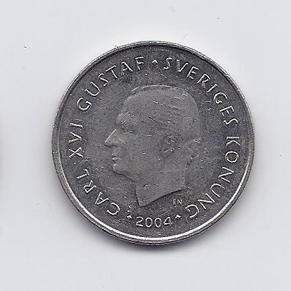 SWEDEN 1 KRONA 2004 KM # 894 XF 1