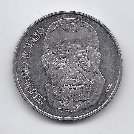 SWITZERLAND 5 FRANCS 1980 KM# 59 XF Ferdinand Hodler