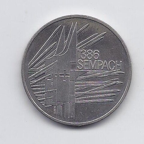 SWITZERLAND 5 FRANCS 1986 KM# 65 XF/AU Battle of Sempach