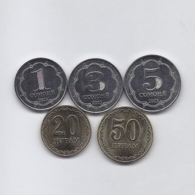 TAJIKISTAN 2023 5 coins set