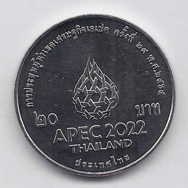 THAILAND 20 BAHT 2022 Y # 590 UNC APEC