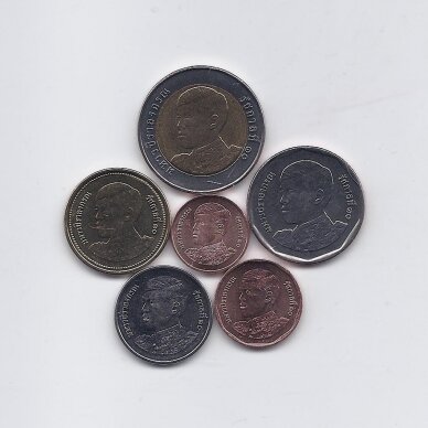 THAILAND 2018 - 2021 6 coins set 1