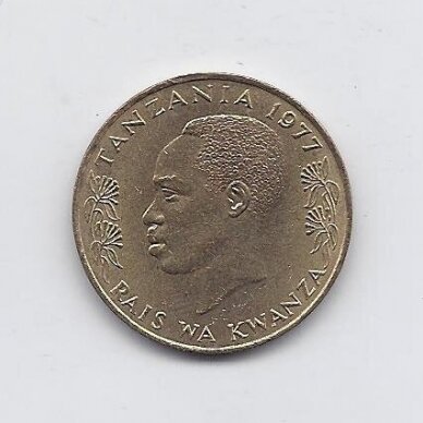 TANZANIJA 20 SENTI 1977 KM # 2 VF 1