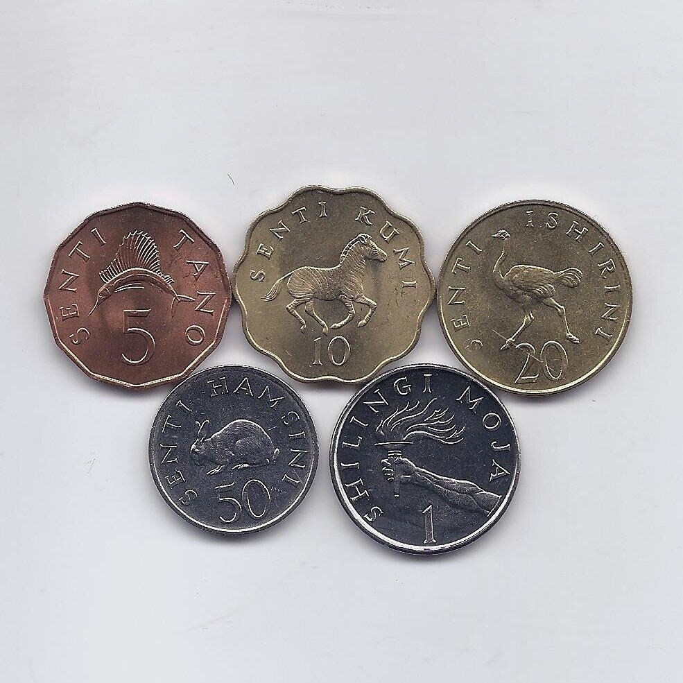 TANZANIA 5 coins set
