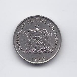 TRINIDADAS IR TOBAGAS 10 CENTS 1980 KM # 31 VF/XF 1
