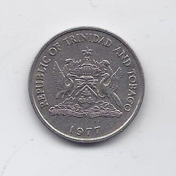 TRINIDADAS IR TOBAGAS 25 CENTS 1977 KM # 32 VF 1