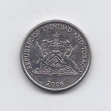 TRINIDADAS IR TOBAGAS 25 CENTS 2006 KM # 32 VF/XF 1