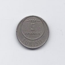 TUNISIA 5 FRANCS 1954 KM # 277 VF TUNISIA 5 FRANCS 1954 KM # 277 VF