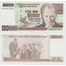 TURKIJA 100 000 LIRA 1970 P # 206 AU
