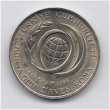 TURKIJA 50 BIN LIRA 1996 KM # 1050 UNC FAO 1