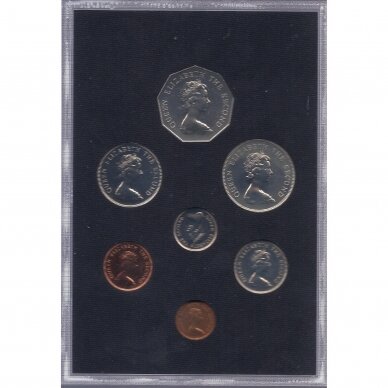 TUVALU 1976 m. oficialus bankinis proof monetų rinkinys 1
