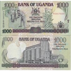 UGANDA 1000 SHILLINGS 2003 ND P # 39Ab AU