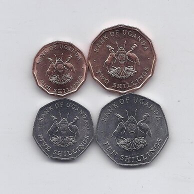 UGANDA 1987 4 coins set 1