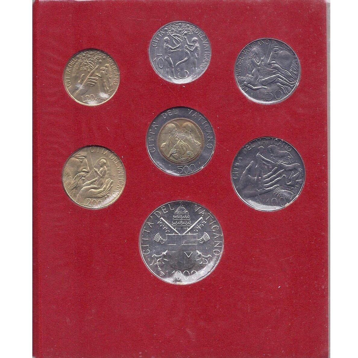 VATICAN 1988 7 coins set 1
