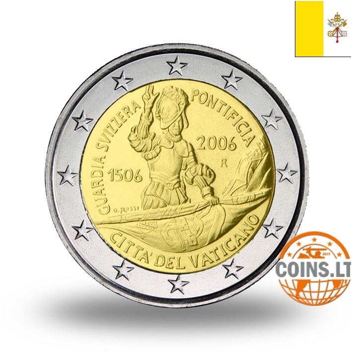 VATICAN 2 EURO 2006 5th Centenary of the Swiss Pontifical Guard