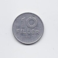 HUNGARY 10 FILLER 1982 BP KM # 572 VF