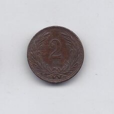 HUNGARY 2 FILLER 1896 KB KM # 481 VF