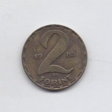 HUNGARY 2 FORINT 1983 KM # 591 VF HUNGARY 2 FORINT 1983 KM # 591 VF