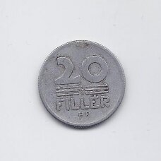 HUNGARY 20 FILLER 1973 BP KM # 573 VF