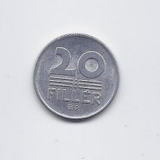 HUNGARY 20 FILLER 1976 BP KM # 573 AU