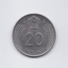 VENGRIJA 20 FORINT 1983 KM # 630 VF VENGRIJA 20 FORINT 1983 KM # 630 VF