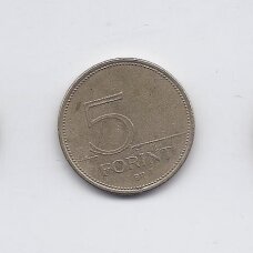 VENGRIJA 5 FORINT 1994 KM # 694 VF VENGRIJA 5 FORINT 1994 KM # 694 VF