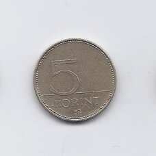 VENGRIJA 5 FORINT 2001 KM # 694 VF VENGRIJA 5 FORINT 2001 KM # 694 VF