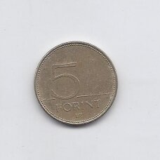 VENGRIJA 5 FORINT 2004 KM # 694 VF VENGRIJA 5 FORINT 2004 KM # 694 VF