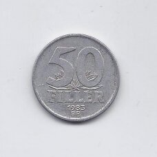 HUNGARY 50 FILLER 1983 BP KM # 574 VF
