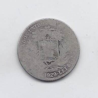 VENESUELA 1 BOLIVAR 1929 Y # 22 F
