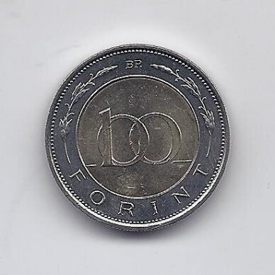 VENGRIJA 100 FORINT 2024 KM # 1079 XF Nacionalinis bankas 1