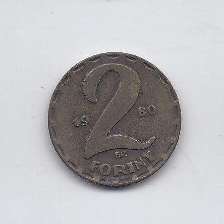 VENGRIJA 2 FORINT 1980 KM # 591 VF