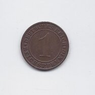 VOKIETIJA 1 REICHSPFENNIG 1935 A KM # 37 VF