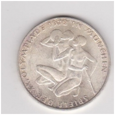 VOKIETIJA 10 MARK 1972 G KM # 132 XF Olimpiada VOKIETIJA 10 MARK 1972 G KM # 132 XF Olimpiada