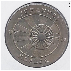 GERMAN DEM. REP. 5 MARK 1971 KM # 30 AU Kepler GERMAN DEM. REP. 5 MARK 1971 KM # 30 AU Kepler