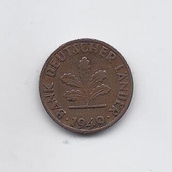 GERMANY 1 PFENNIG 1949 F KM # A101 VF 1